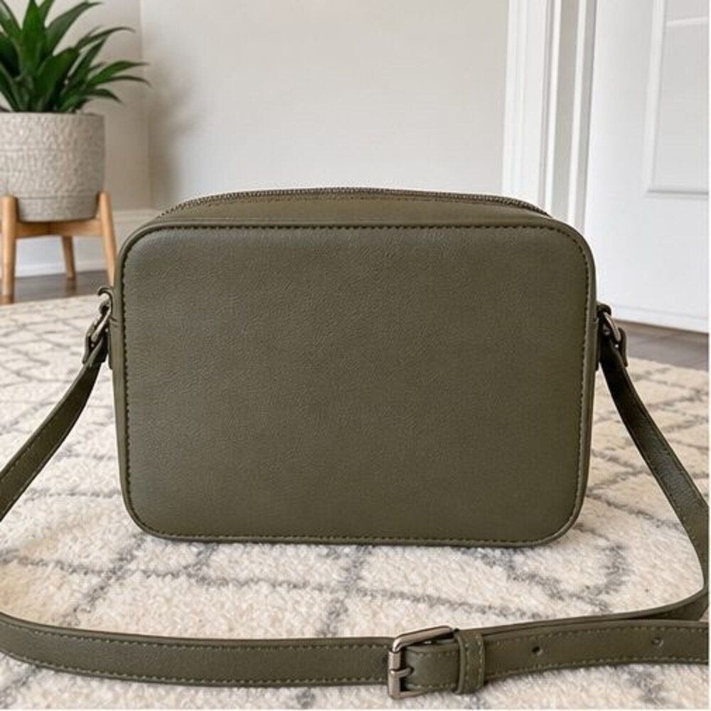 Olive Faux Leather Bag